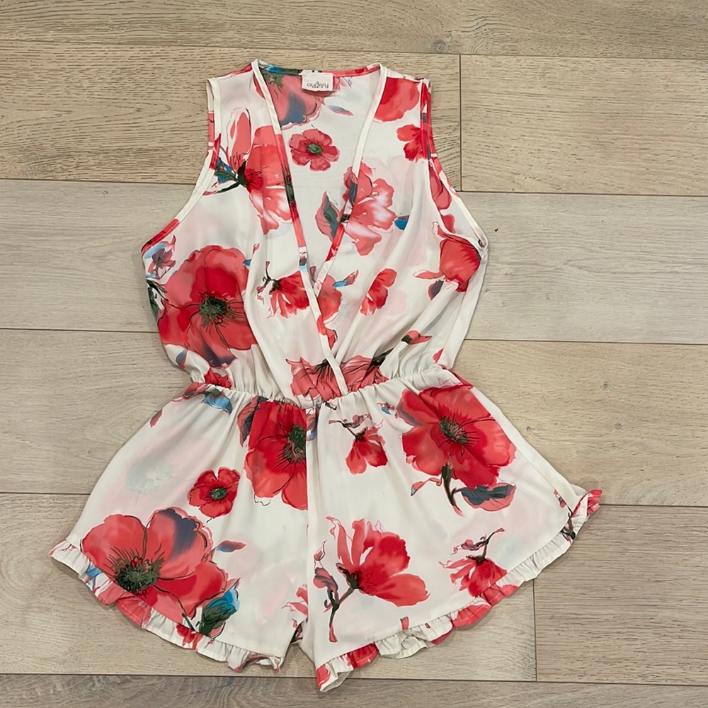 FLORAL ROMPER SHORT